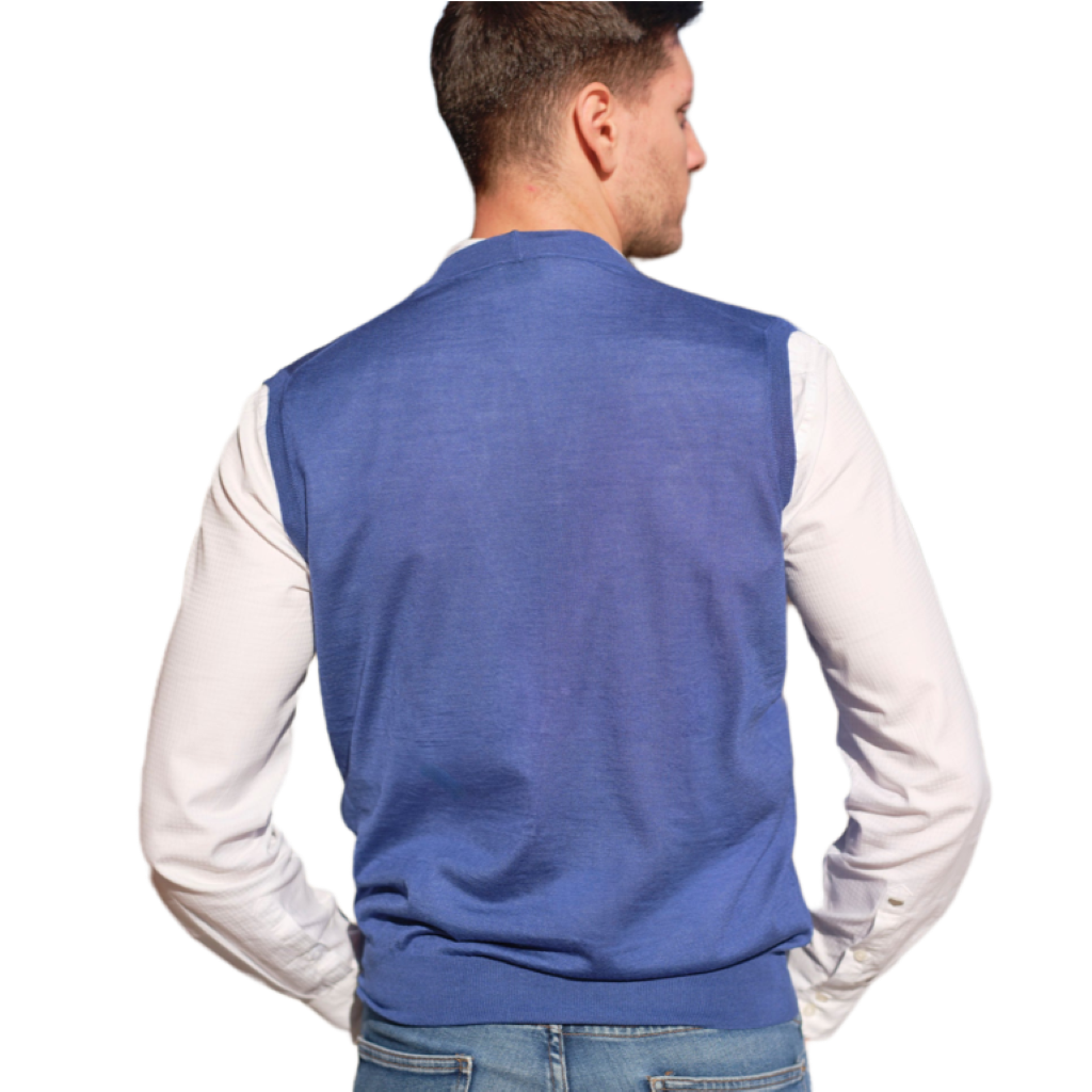 Gilet Uomo Misto Cashmere e Seta